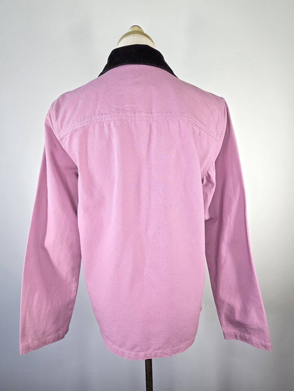 Vans Drill Chore Jacket Orchid Black Corduroy Collar Utility Coat Size XS - Picture 4 of 14